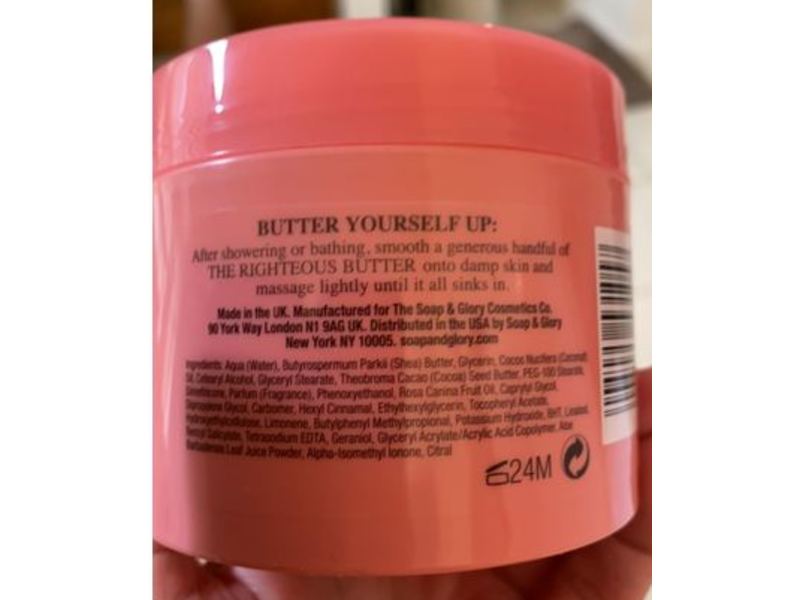 Soap & Glory The Righteous Butter Body Lotion, 10.1 fl oz/300 ml