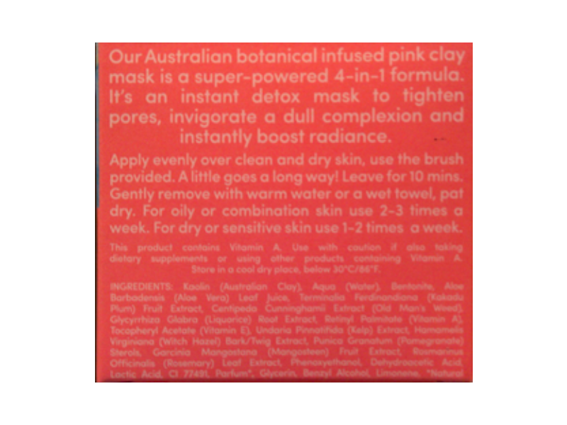 Sand & Sky Australian Pink Clay Porefining Face Mask, 2.1 oz/62 mL