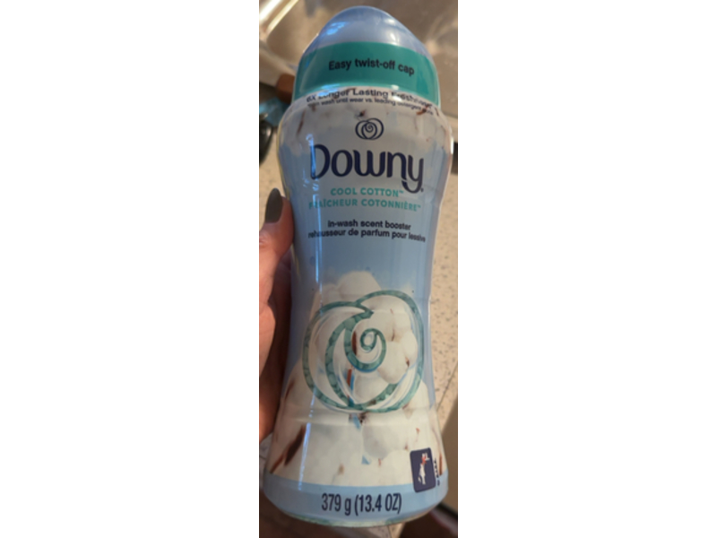 Downy In-Wash Scent Booster, Cool Cotton, 13.4 oz/379 g