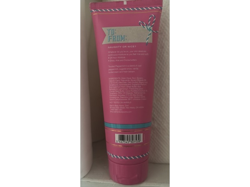 Bath & Body Works Christmas Shop Ultra Shea Body Cream, Twisted Pepper Mint, 8 oz/226 g