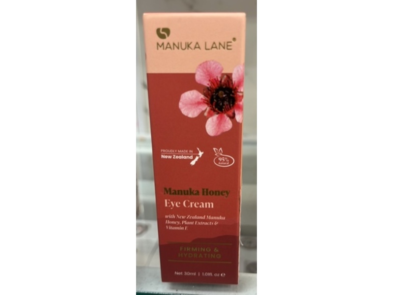 Manuka Lane Firming & Hydrating Eye Cream, Manuka Honey, 1.0 fl oz/30 mL