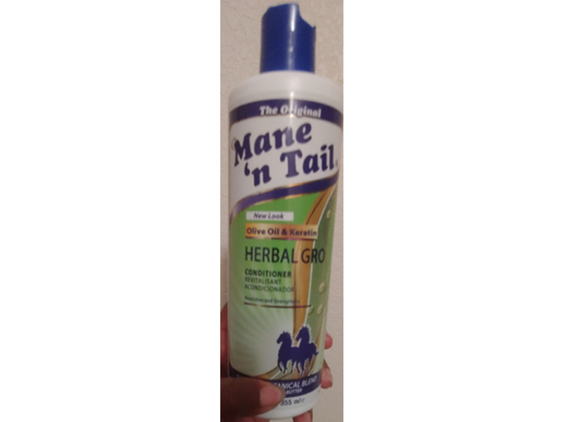 Mane 'N Tail Herbal Gro Conditioner, Olive Oil & Keratin, 12 fl oz/355 mL