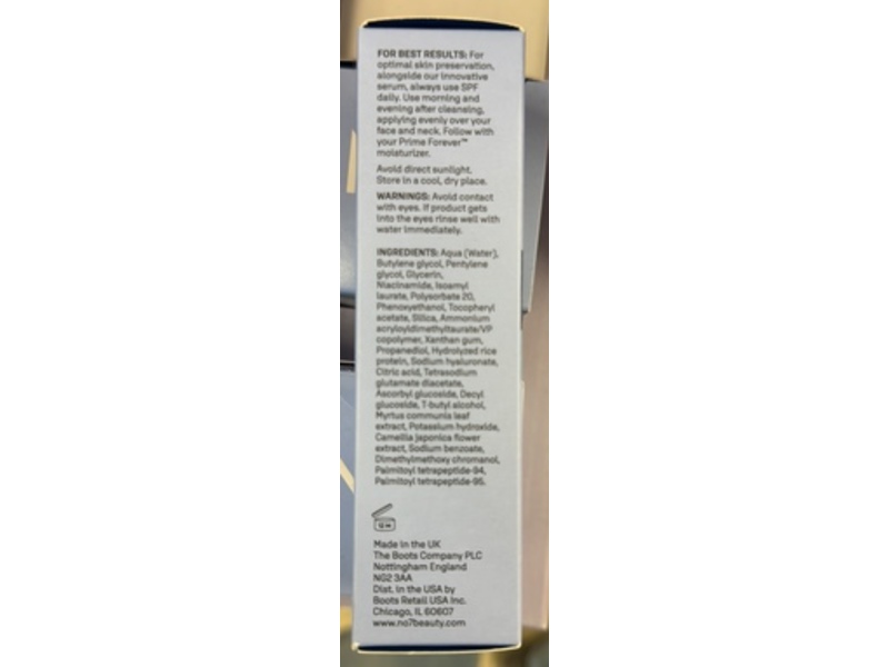 No7 Prime Forever Preservation Serum, 1fl oz/30 mL
