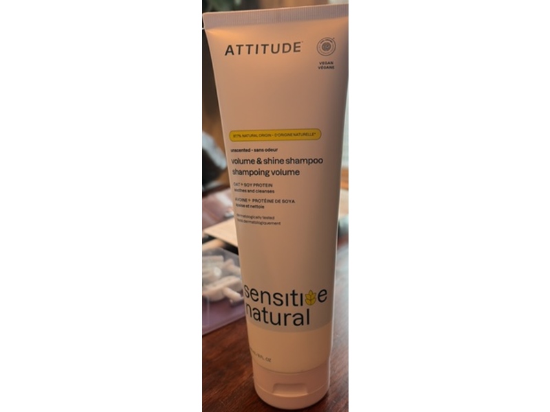 Attitude Volume & Shine Hair Shampoo, Oat Soy Protein, 8 fl oz/240 mL