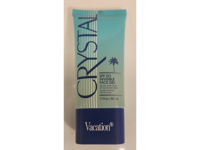 Vacation Crystal Invisible Face Sunscreen Gel, SPF 50, 1.7 fl oz/50 mL