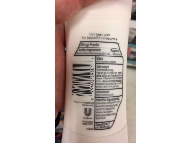 Dove Invisible Advanced Care Antiperspirant Deodorant, Clear Finish, 2.6 Ounce
