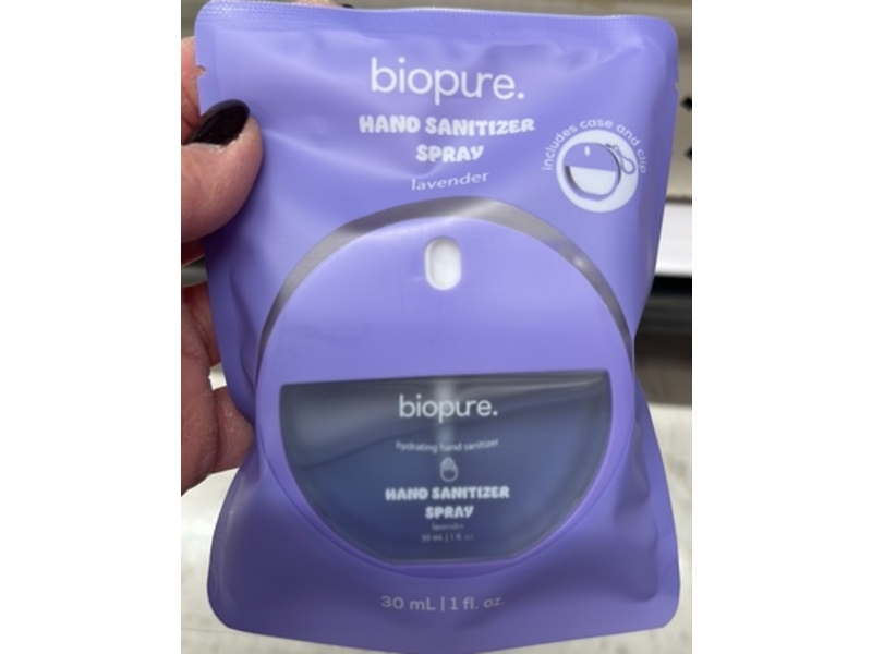 BioPure Hand Sanitizer Spray, Lavender, 1 fl oz/30 mL