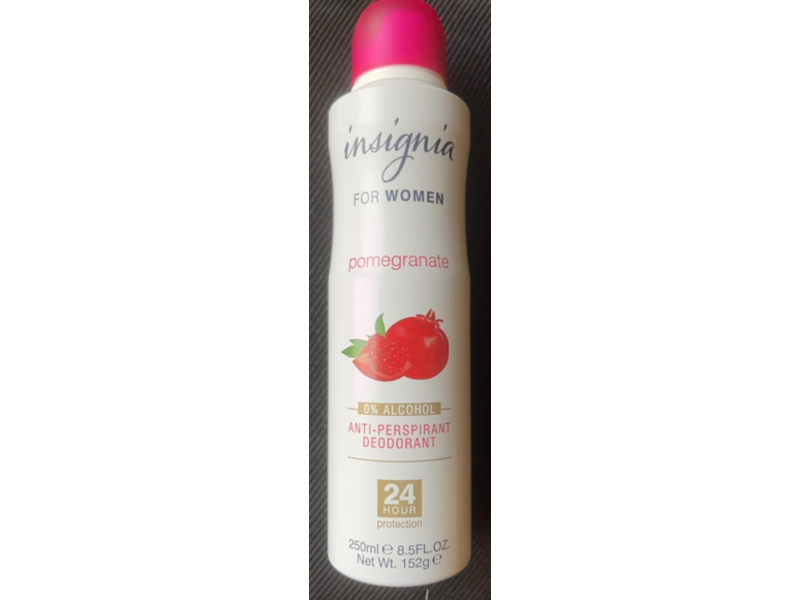 Insignia Anti-Perspirant Deodorant, Pomegranate, 8.5 fl oz/250 mL