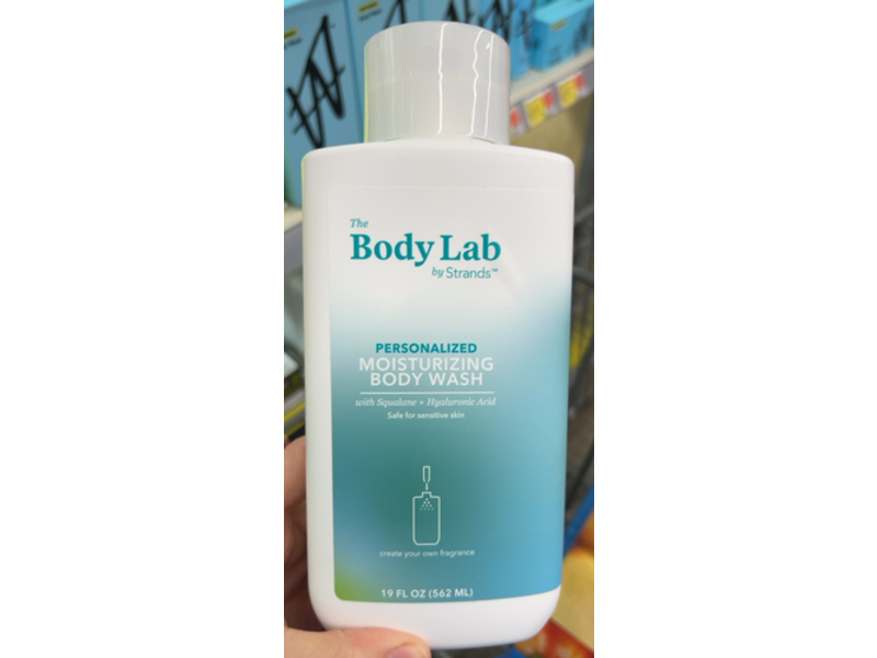 The Body Lab Personalized Moisturizing Body Wash, Squalane + Hyaluronic Acid, 19 fl oz/562 mL