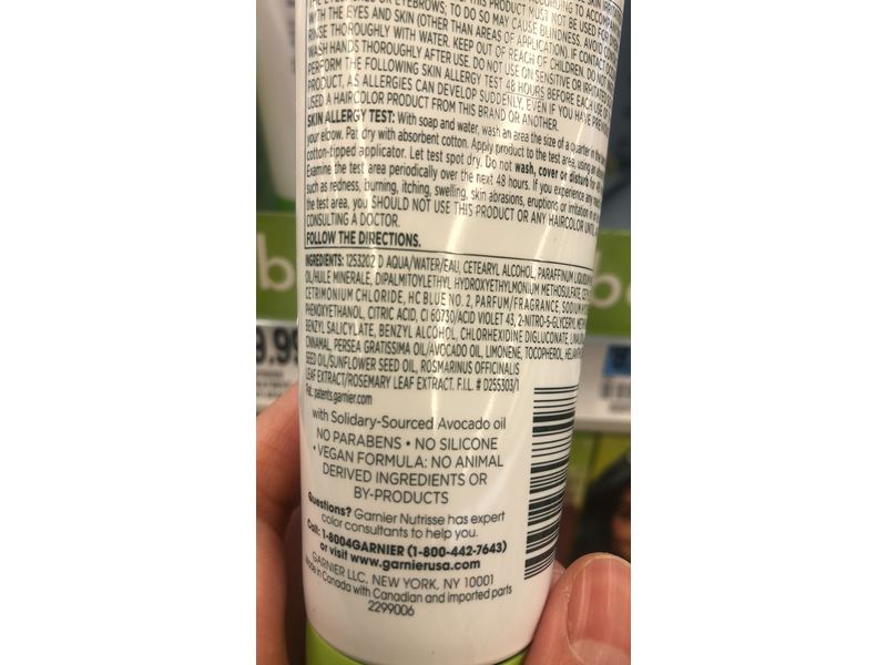 Garnier Nutrisse Color Reviver Hair Mask, Rich Black, 4.2 fl oz/125 mL, 2 Count