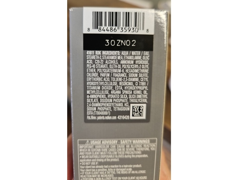 Redken Cover Fusion Low Ammonia Color Creme, 7NN Natural, 2.1 oz/60 mL