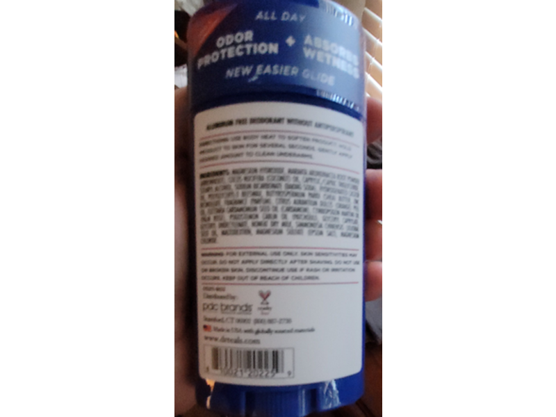 Dr Teal's Aluminum Free Deodorant, Magnesium + Rose & Milk, 2.65 oz/75 g