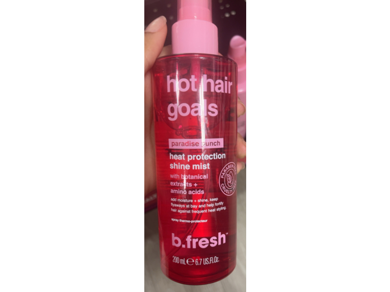 b.fresh Hot Hair Goals Heat Protection Shine Mist, 6.7 fl oz/200 mL