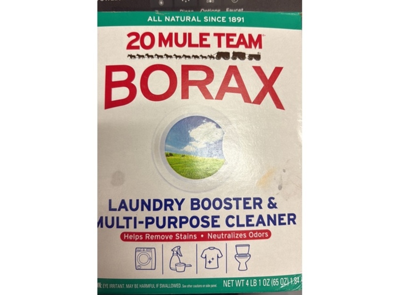 Borax Laundry Booster & Multi-Purpose Cleaner, 65 oz/1.84 kg, Pack Of 4