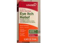 Leader Eye Itch Relief Drops, 0.34 fl oz/10 mL - Image 3