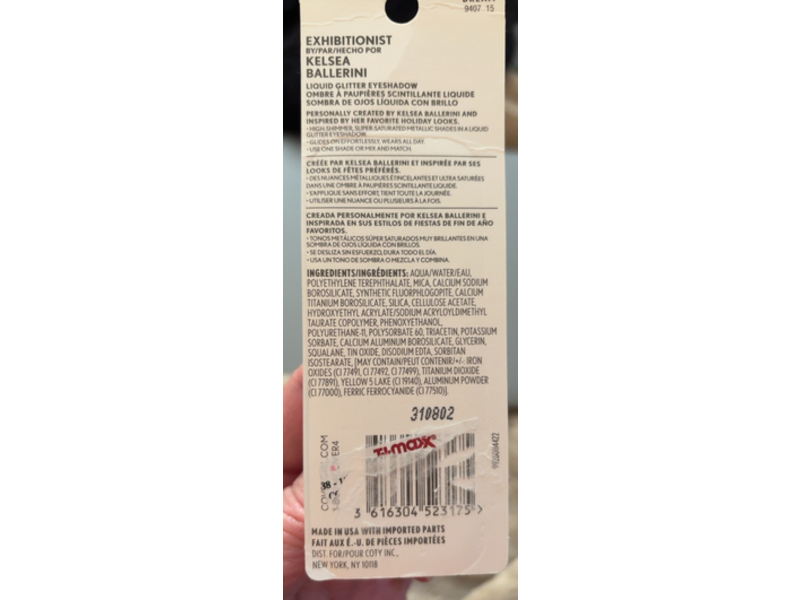 Covergirl Exhibitionist Liquid Glitter Eyeshadow, 2 Nashville Dream, 0.13 fl oz/4.0 mL