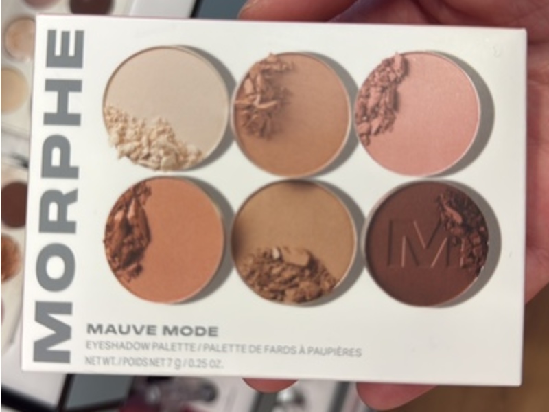 Morphe ChromaPlus 6-Pan Eyeshadow Palette, Mauve Mode, 0.25 oz/7 g