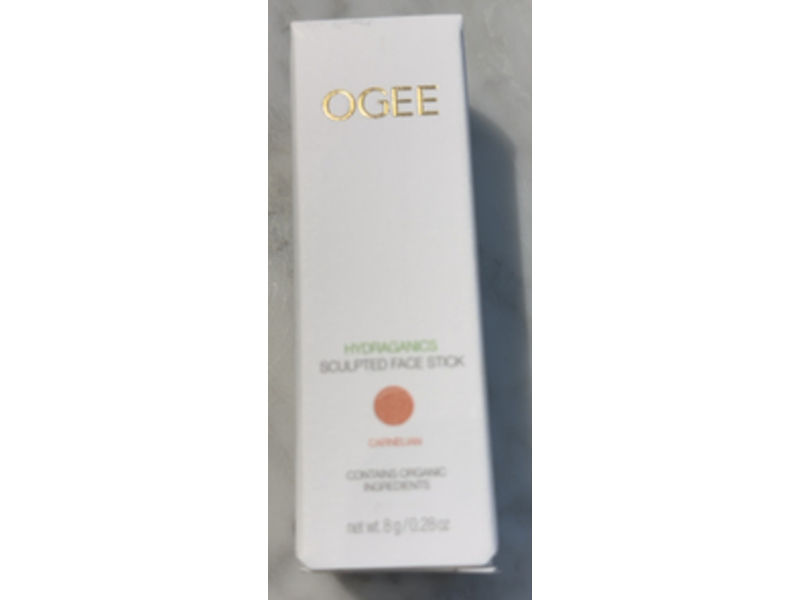 Ogee Sculpted Face Stick, Carnelian, 0.28 oz/8 g