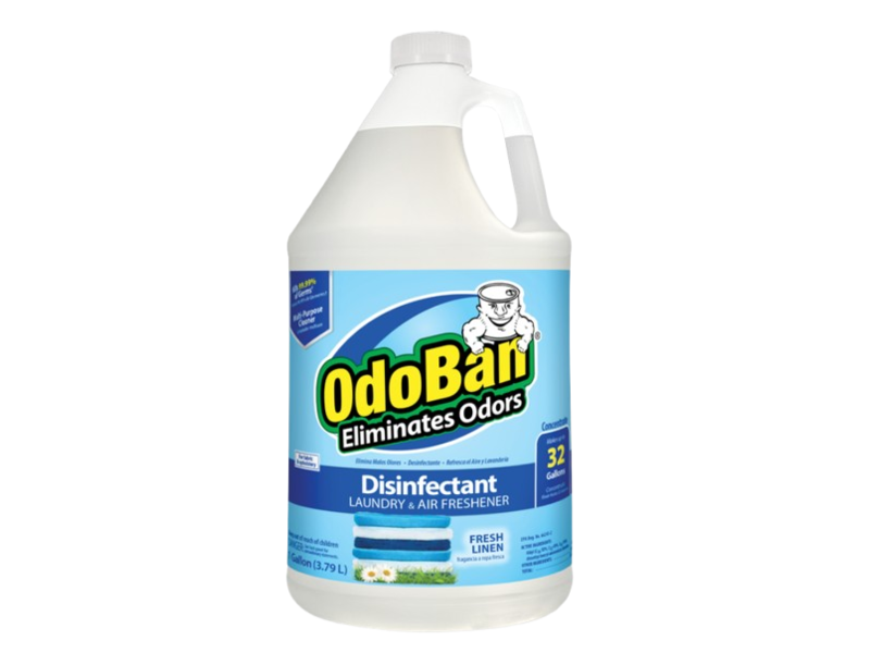 Odoban Eliminates Odor Disinfectant Laundry & Air Freshener, Fresh Linen, 3.79 L