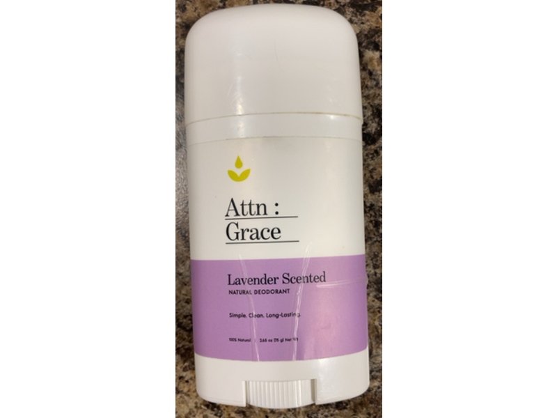 Attn: Grace Natural Deodorant, Lavender, 2.65 oz/75 g