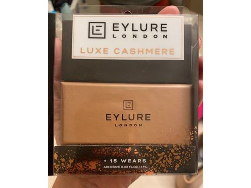 Eylure London Luxe Cashmere with Adhesive, No 8, 0.03 fl oz/1 mL, 15 Ct