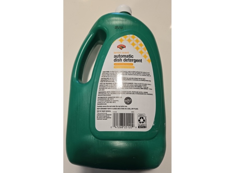 Hannaford Automatic Dish Detergent, Lemon, 75 oz
