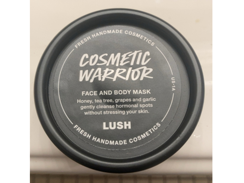 Lush Cosmetic Warrior Face And Body Mask, Honey + Tea Tree + Grapes & Garlic