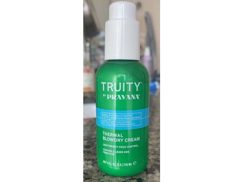 Truity Thermal Blowdry Cream Lightweight Frizz Control, 4 fl oz/118 mL