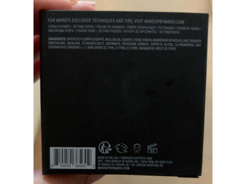 Makeup By Mario SurrealSkin Soft Blur Setting Powder, 1 Fair Pink, 0.53 oz/15 g