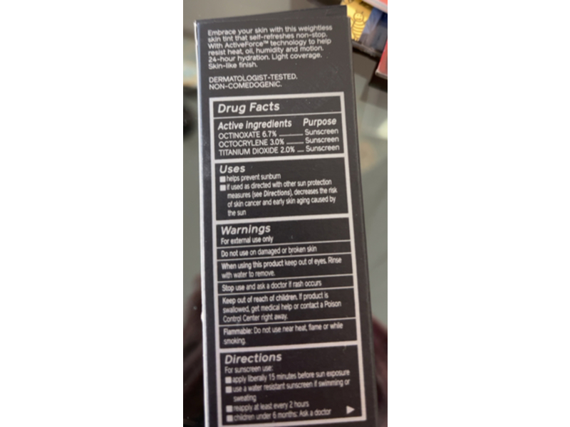 Shiseido Synchro Skin Self-Refreshing Tint, Medium Keyaki 325, SPF 20, 0.95 oz/30 mL