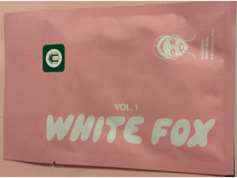 White Fox Hydrating Sheet Mask, Hyaluronic Acid, 20 mL