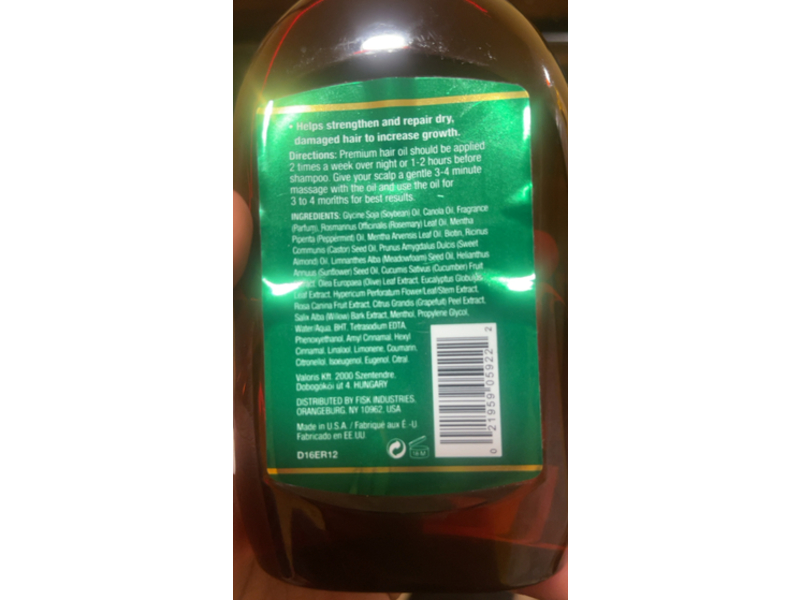 Difeel Premium Hair Oil, Rosemary & Mint, 12 fl oz/355 mL