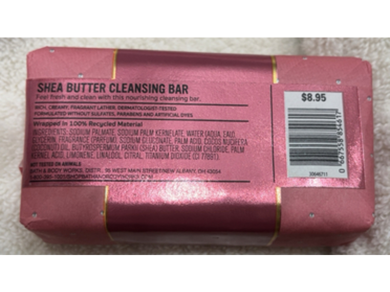 Bath & Body Works Shea Butter Cleansing Bar, Champagne Toast, 5 oz/141.7 g