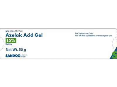 Azelaic Acid Gel 15%, 50 g, Sandoz (RX)