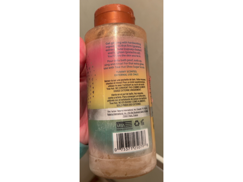 Tree Hut Tropic Glow Firm + Tone Sparkling Gel Wash, Hydrating Oil Complex, 18 fl oz/532 mL