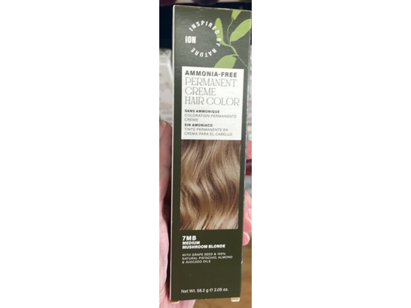 Ion Permanent Hair Color, 7 MB Medium Mushroom Blonde, 2.05 oz/58.2 g