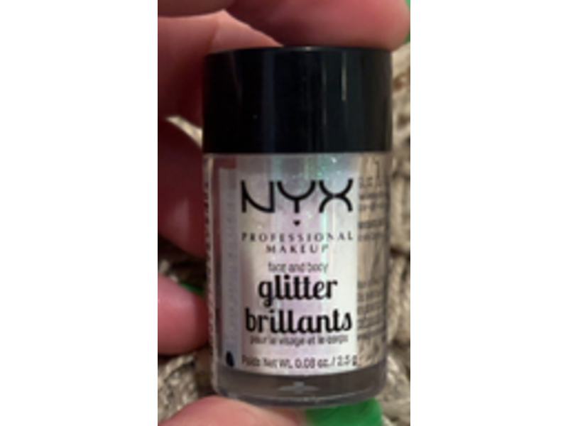 NYX Professional Makeup Face & Body Glitter Brillants, 07 Ice, 0.08 oz/2.5 g