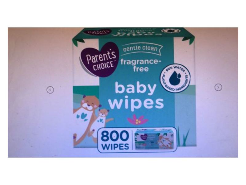 Parent's Choice Gentle Clean Baby Wipes, Fragrance Free, 800 Wipes
