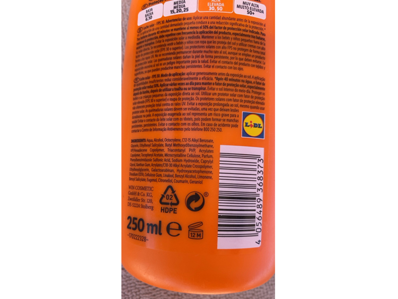 Cien Sun Leche Solar, SPF 30, 250 mL