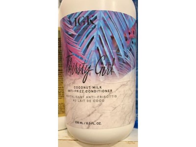 IGK Thirsty Girl Anti Frizz Conditioner, Coconut Milk, 8 fl oz/236 mL
