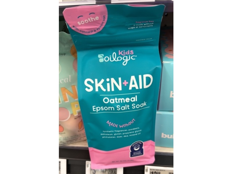 Oilogic Kids Skin + Aid Epsom Salt Soak, Oatmeal, 3.2 oz