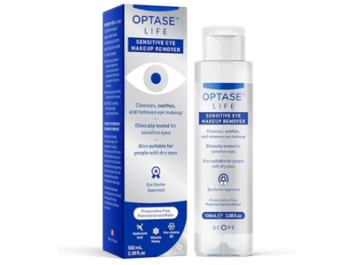Optase Life Eye Makeup Remover, 3.38 fl oz/100 mL