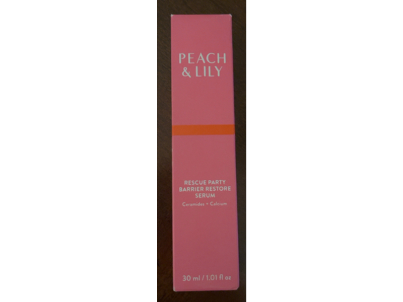 Peach & Lily Rescue Party Barrier Restore Serum, Ceramides + Calcium, 1.01 fl oz/30 mL