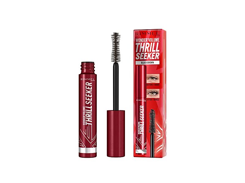 Rimmel Wonder Volume Thrill Seeker Mascara, Black Brown, 0.27 fl oz/8 mL