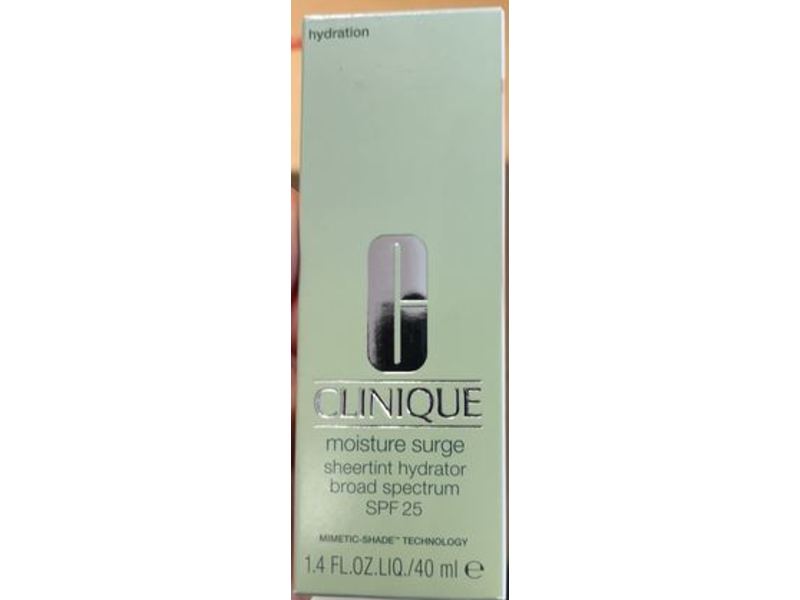 Clinique Moisture Surge Sheertint Hydrator, SPF 25, Medium Deep, 1.4 fl oz/40 mL