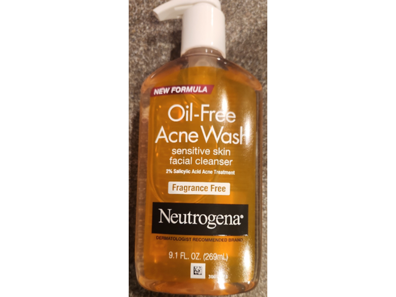 Neutrogena Oil - Free Acne Wash Facial Cleanser, 9.1 fl oz/269 mL