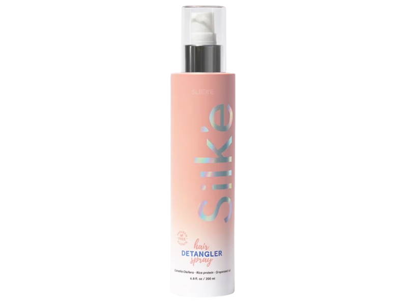 Sleek'e Silk'e Hair Detangler Spray, Camellia Oleifera + Rice Protein + Grapeseed Oil, 6.8 fl oz/200 mL