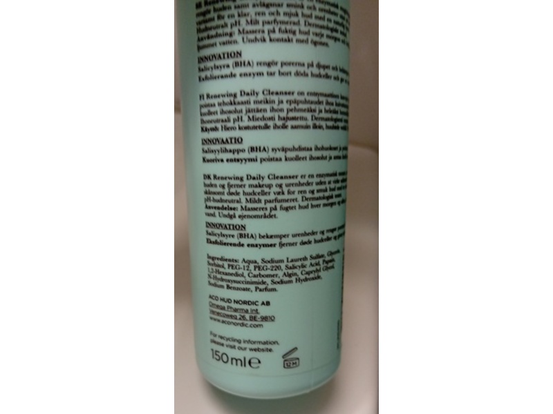 ACO Renewing Daily Cleanser, 150 mL