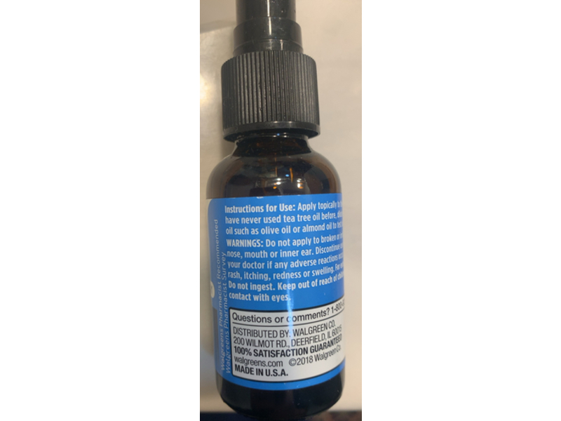 Walgreens Tea Tree Oil Spray, 1 fl oz/30 mL