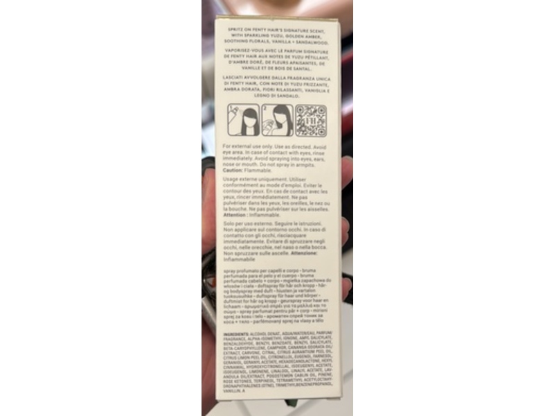 Fenty Hair The Mista Hair + Body Fragrance Mist, 3 fl oz/90 mL